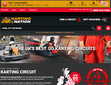 Tablet Screenshot of karting-nation.co.uk